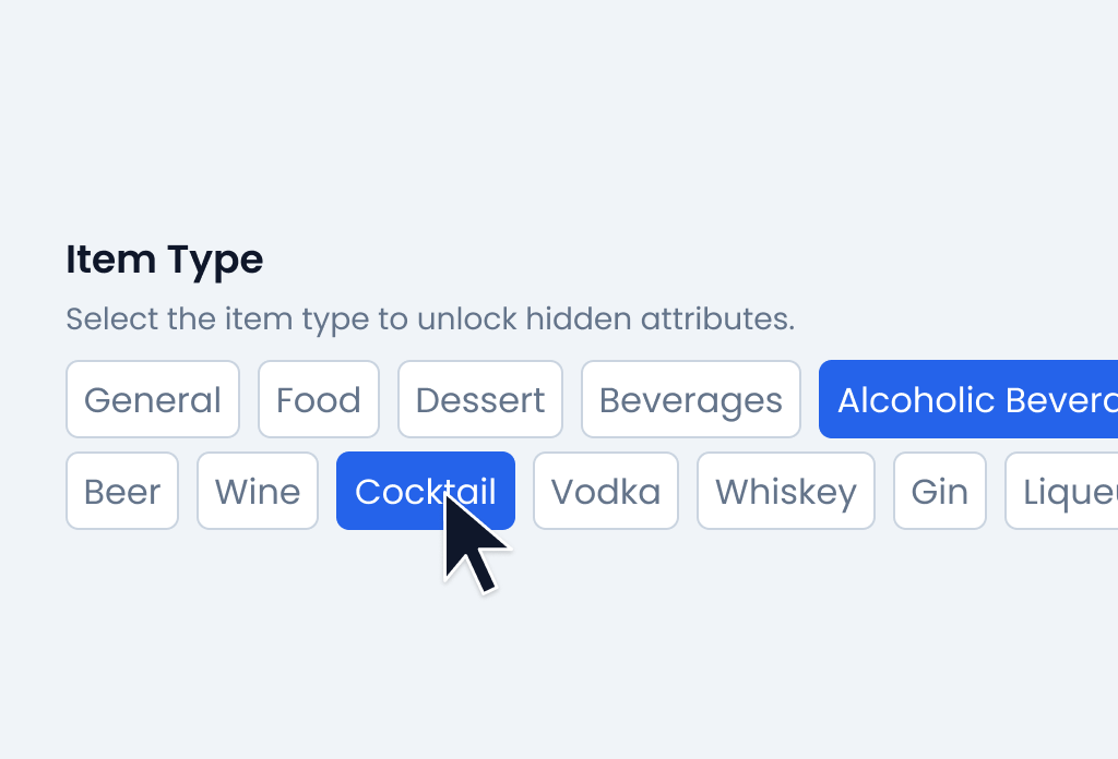 Item Specific Attributes