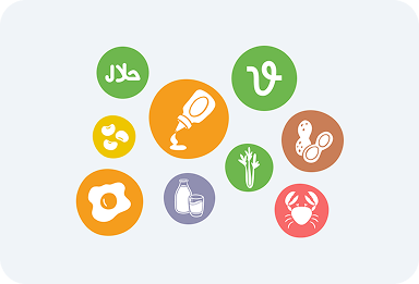 You can display dietary and allergen information clearly.